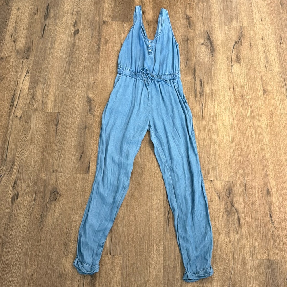 Love tree Denim Blue Jumpsuit